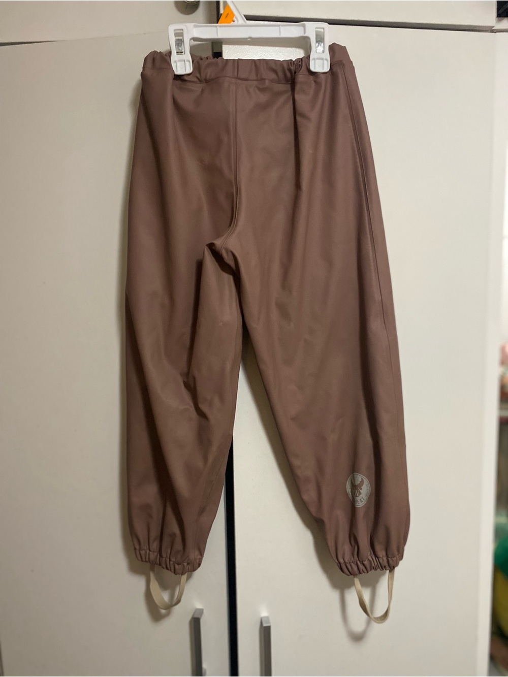 Kids' Waterproof Hooded Raincoat - Dusty Mauve - Picture 3 of 5